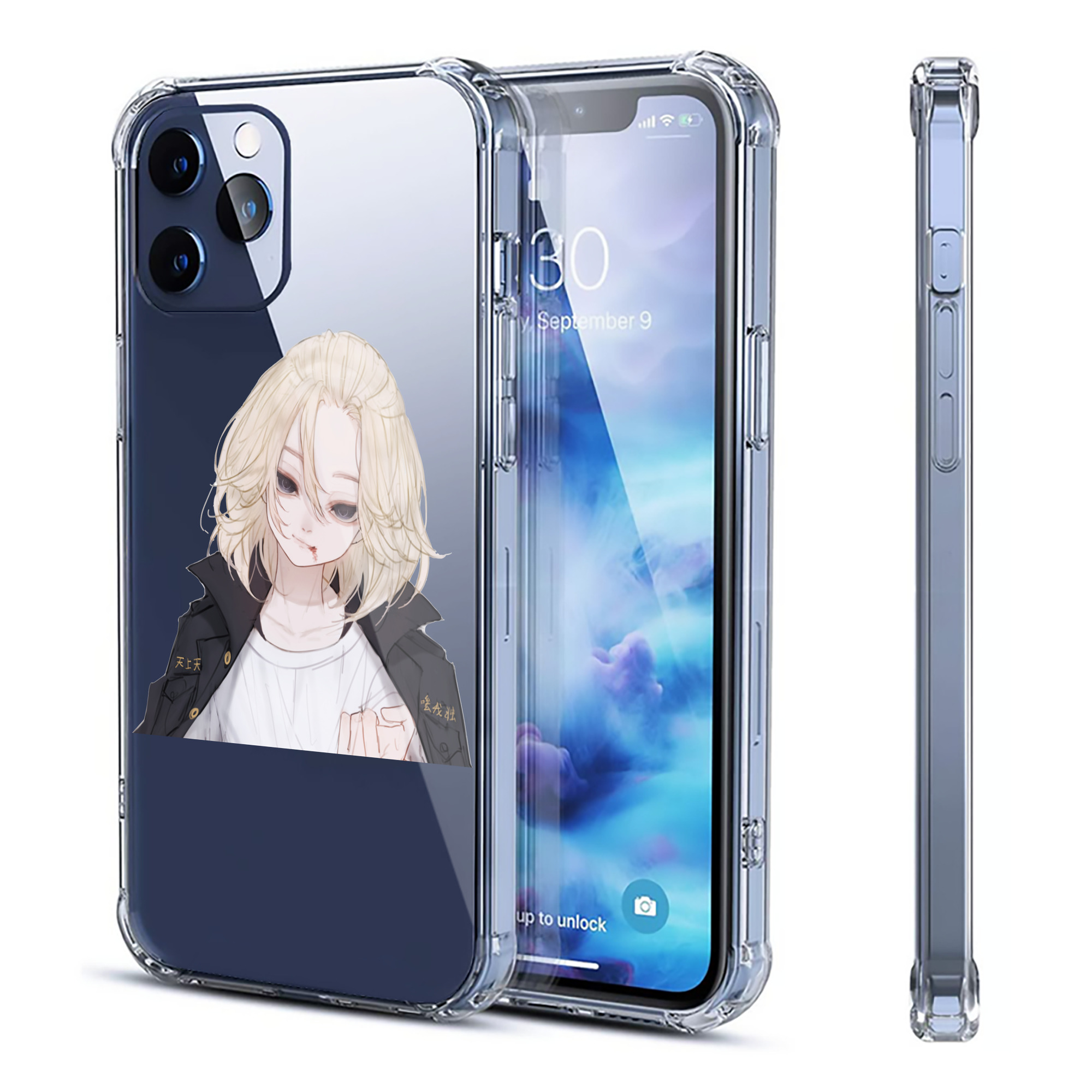 （画像用） 東京リベンジャーズ Tokyo Revengers 【iPhone 12シリーズ対応】透明スマホケース（クリアソフトケース）